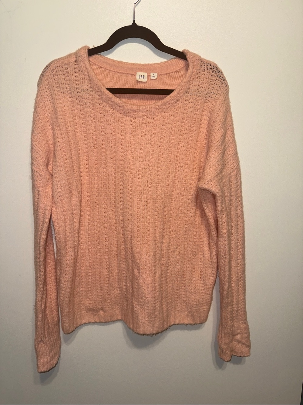 GAP Soft Blush Wool and Alpaca blended Crewneck Sweater SZ M